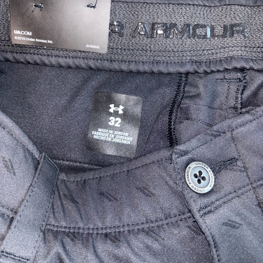 Under Armour Lot of 2 Men's Loose Fit Tech Golf Shorts 1 Black & 1 Tan Size 32 - Picture 9 of 11